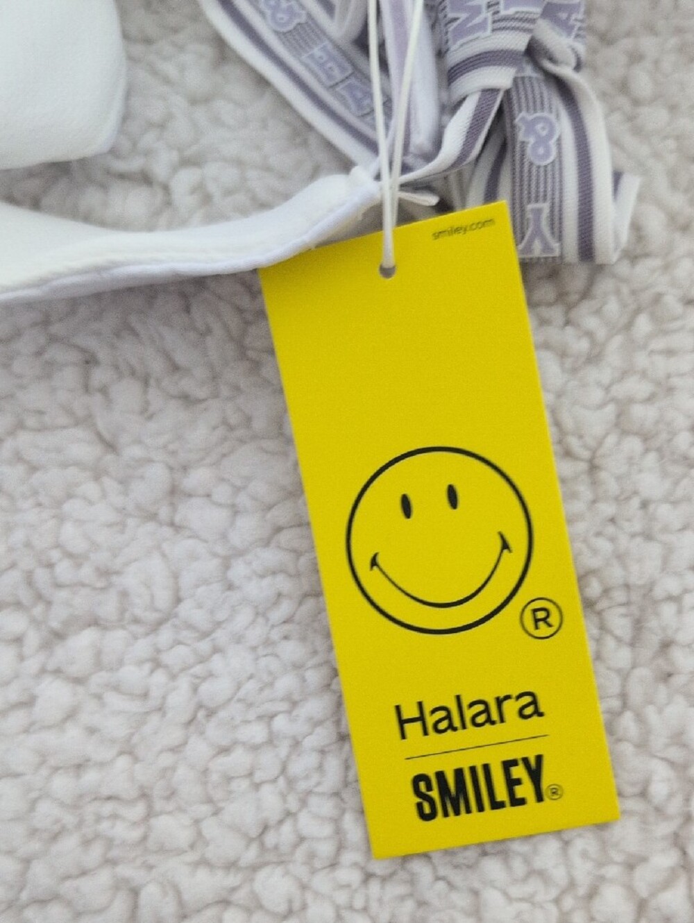 Smiley Visor - White Sun Visor - Picture 2 of 6
